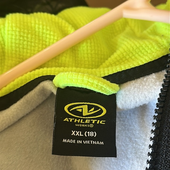 Athletic Works Youth Boys Black Camo Hoodie Jacket Size XXL (18) Stretch Soft - Picture 3 of 4